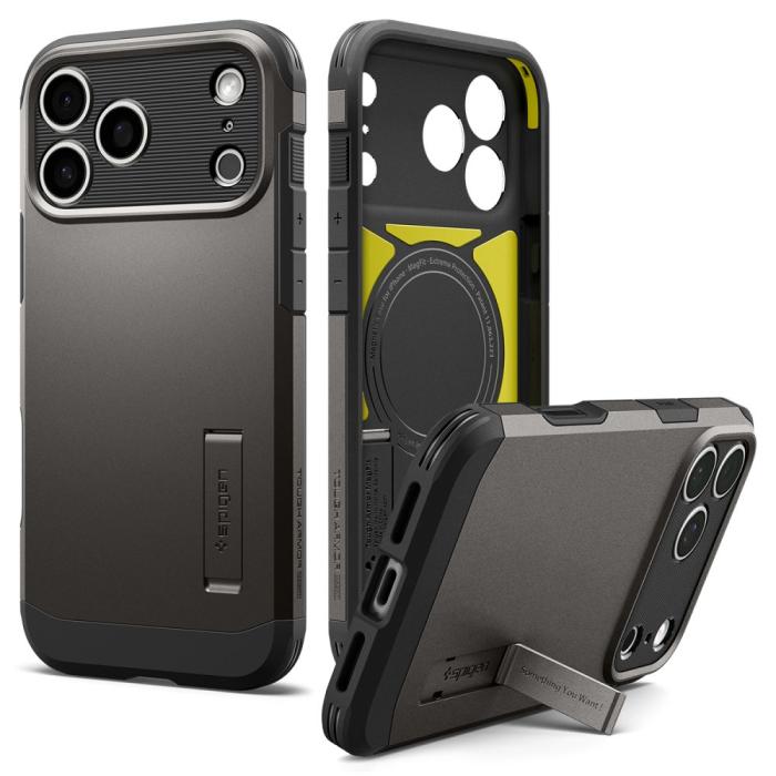 Bild 3, Spigen iPhone 18 Pro / 17 Pro Skal MagSafe Tough Gunmetal