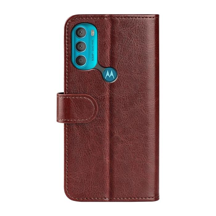 Bild 3, Motorola Moto G71 Fodral Crazy Horse Brun