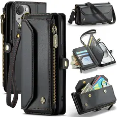 CASEME iPhone 15 Plånboksfodral Svart