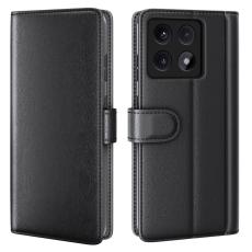 Xiaomi 14T Pro Fodral Premium &Auml;kta L&auml;der Svart