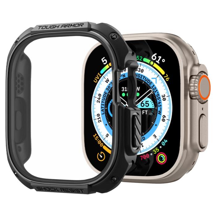 Bild 4, Spigen Apple Watch Ultra 49 mm Skal Tough Armor Svart