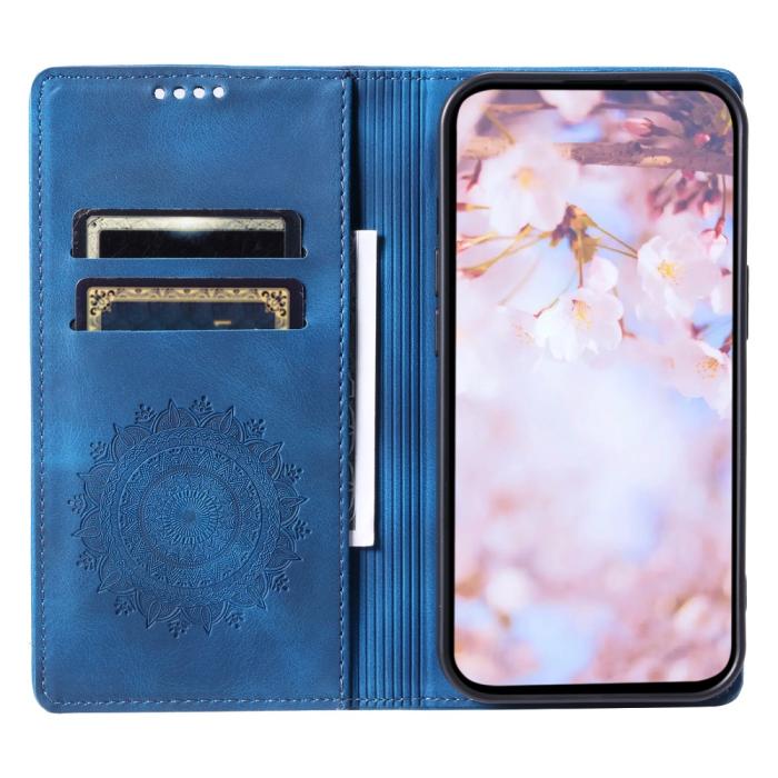 Bild 2, Motorola Moto G04 4G/G24 4G Fodral Filp Mandala Blå