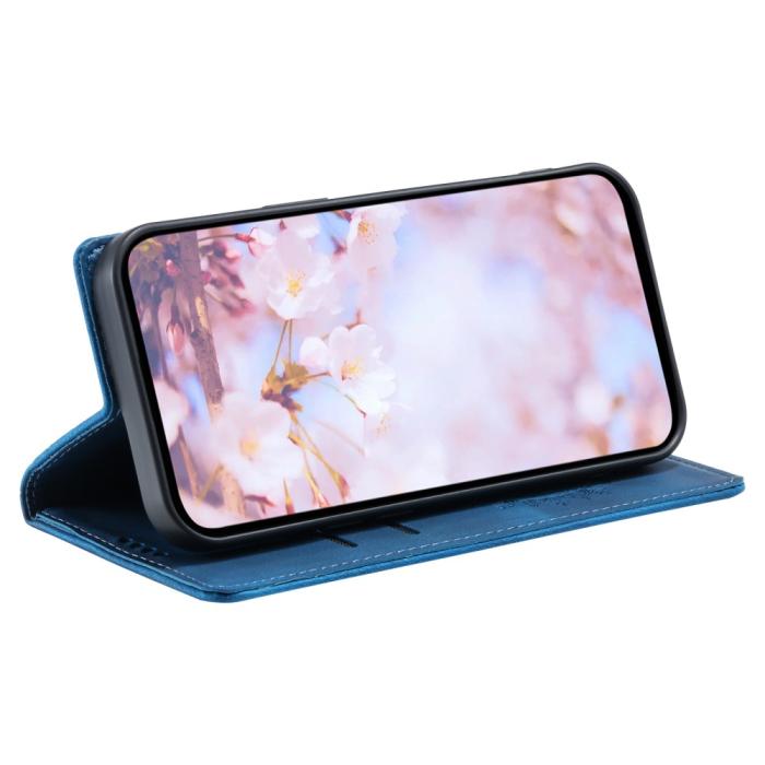 Bild 4, Motorola Moto G04 4G/G24 4G Fodral Filp Mandala Blå