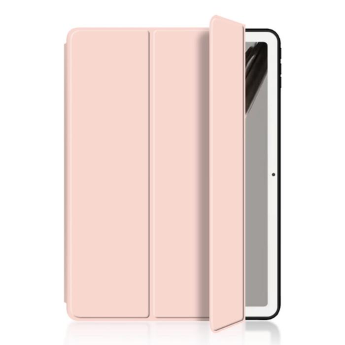 Bild 5, Google Pixel Tablet Fodral Tri-Fold Läder Ljus Rosa