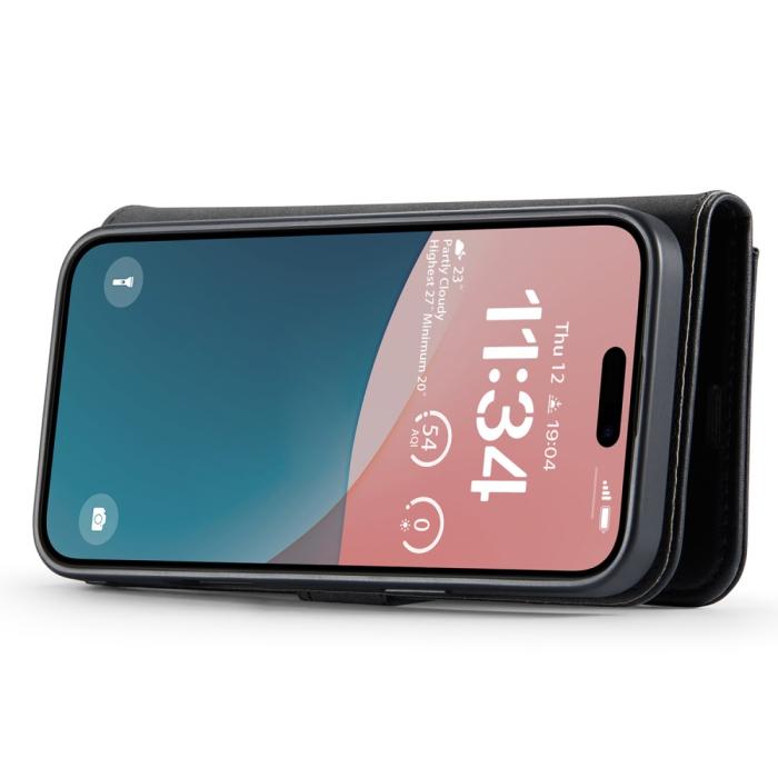 Bild 3, DG.MING iPhone 16 Fodral 2in1 Magnet Svart