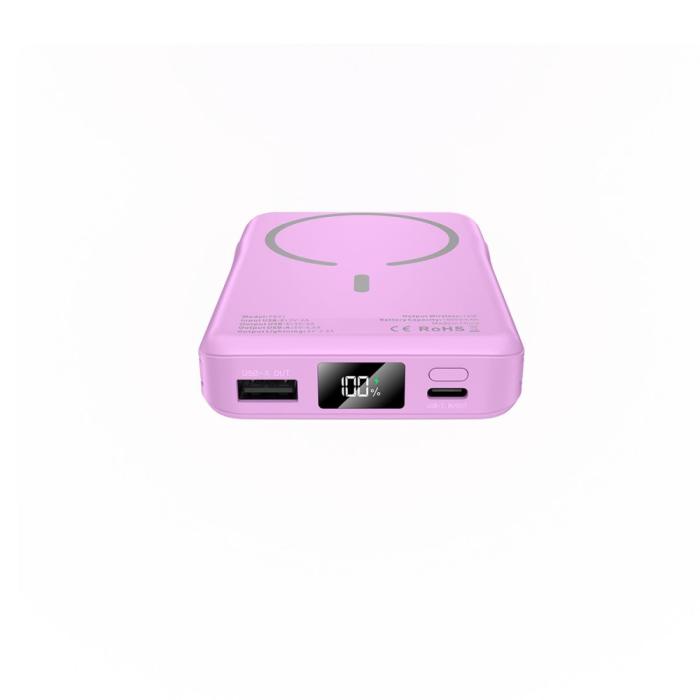 Bild 5, Tech-Protect 10000 mAh MagSafe PowerBank LifeMag Lavender