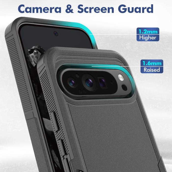 Bild 2, Google Pixel 9 Pro XL Skal Xtreme Shockproof Hybrid Svart