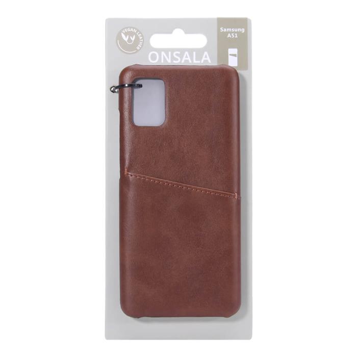 Bild 2, ONSALA Samsung Galaxy A51 Skal Kortfack Brun