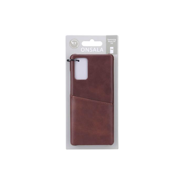 Bild 2, ONSALA Samsung Galaxy Note 20 Skal Kortfack Brun