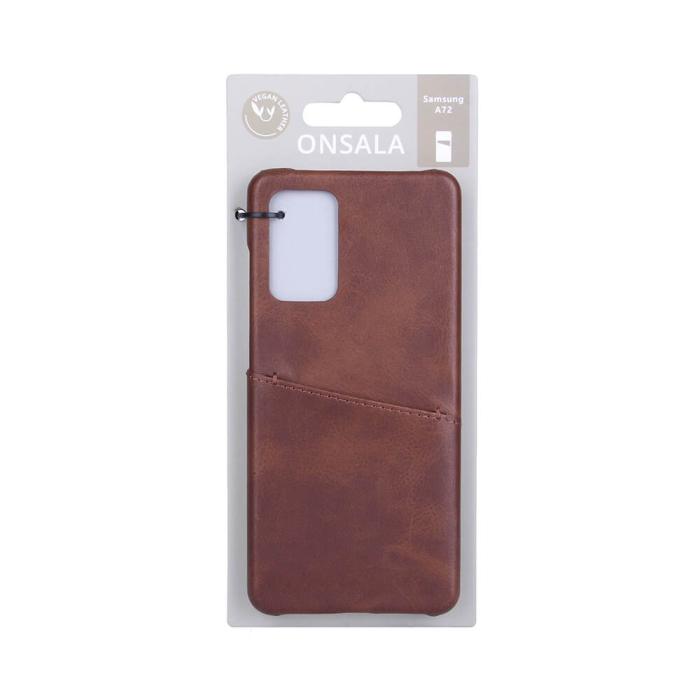 Bild 2, ONSALA Samsung Galaxy A72 Skal Kortfack Brun