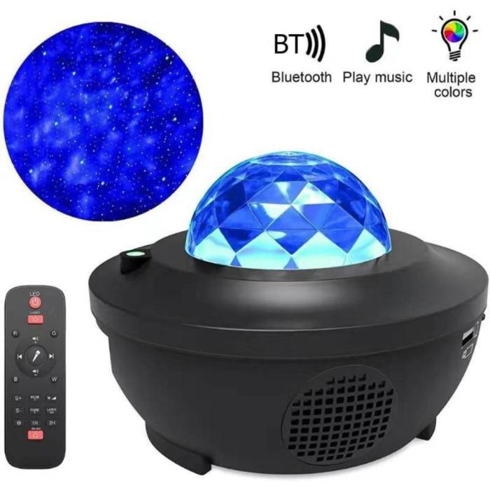 Bild 5, Galaxylampa / Stjärnprojektor LED Med Bluetooth Högtalare
