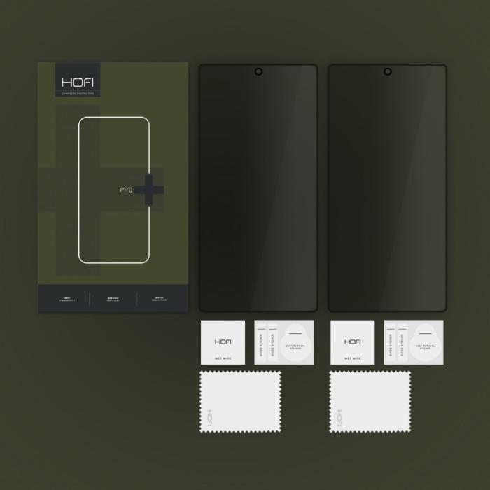 Bild 6, HOFI Galaxy S25 Ultra 2-PACK Skärmskydd Pro+ Härdat Glas Privacy