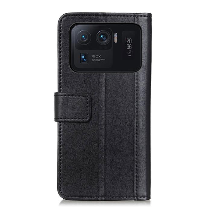 Bild 3, Xiaomi Mi 11 Ultra - Läder Fodral - Svart