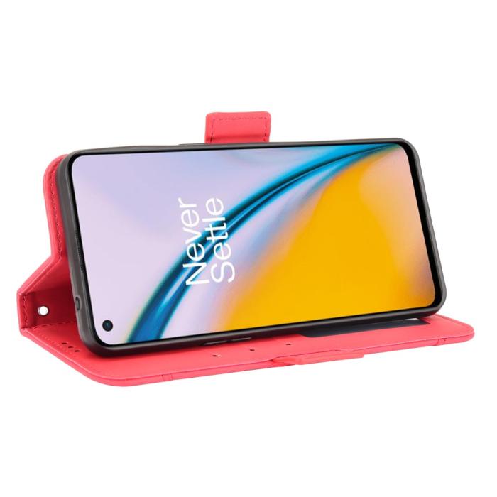 Bild 4, OnePlus Nord 2 5G - Fodral Med Avtagbart Kortfodral - Röd