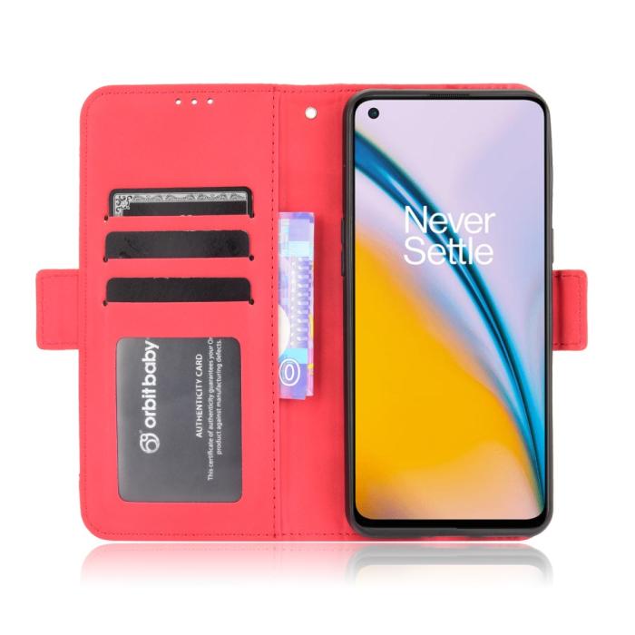 Bild 5, OnePlus Nord 2 5G - Fodral Med Avtagbart Kortfodral - Röd