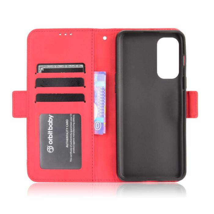 Bild 6, OnePlus Nord 2 5G - Fodral Med Avtagbart Kortfodral - Röd