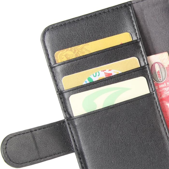 Bild 4, Samsung Galaxy A41 - Premium Split Läder Plånboksfodral - Svart