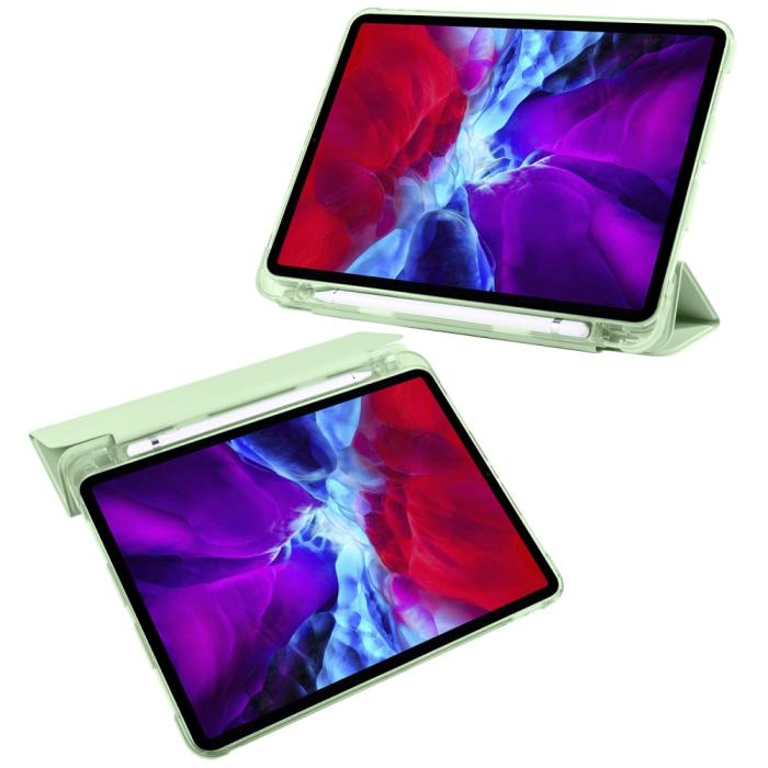 Bild 3, iPad Pro 12.9 Fodral Tri-Fold Pennhållare Grön