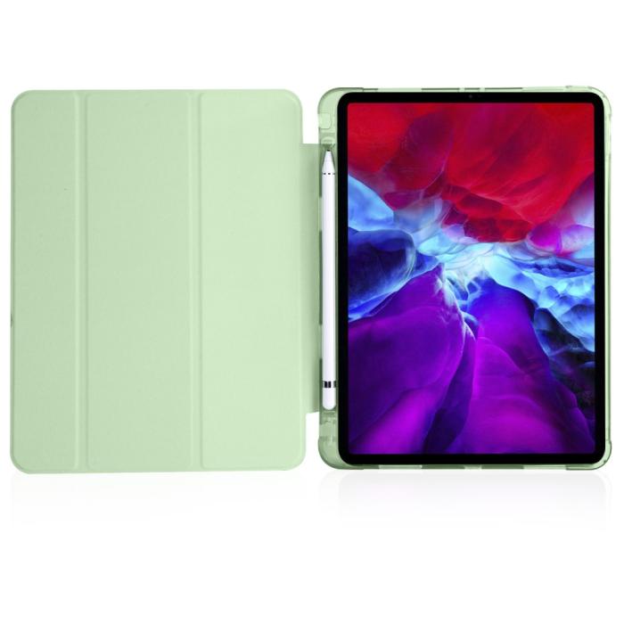 Bild 4, iPad Pro 12.9 Fodral Tri-Fold Pennhållare Grön