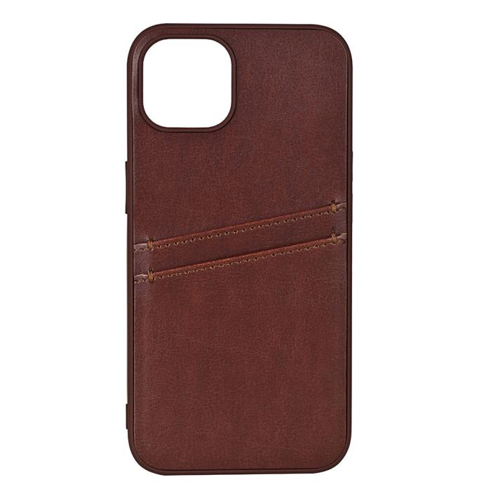 Bild 1, Buffalo iPhone 12 / 12 Pro Skal Läder Med 2 Kortfack Brun