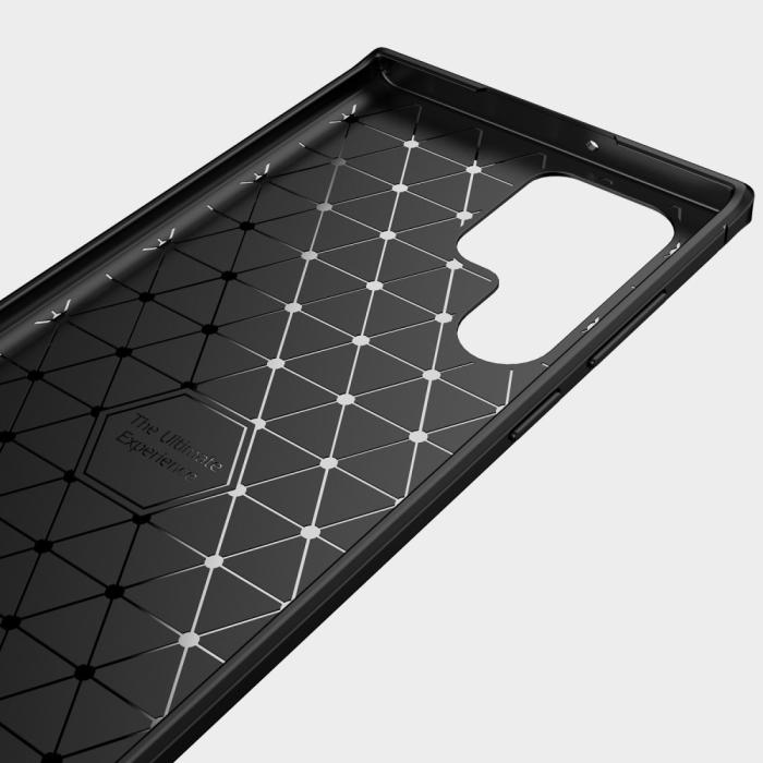 Bild 4, Samsung Galaxy S22 Ultra Skal Borstad Stål Textur Blå