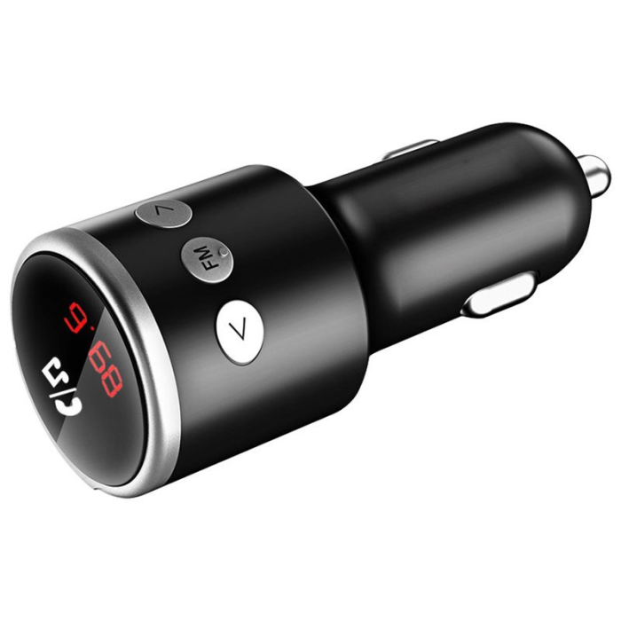Bild 3, Bluetooth FM Sändare 2x USB - Svart