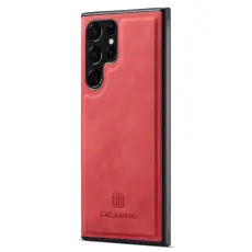 DG.MING Samsung Galaxy S25 Ultra Skal L&auml;derbelagt R&ouml;d
