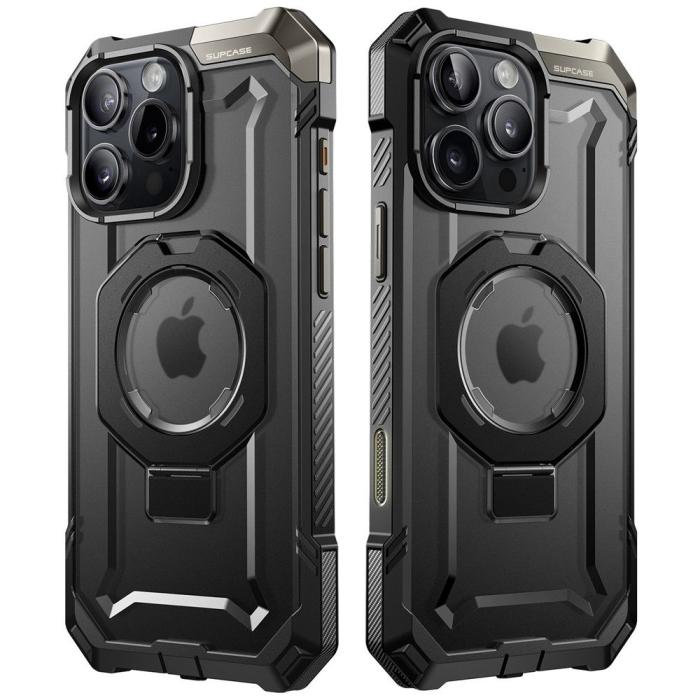 Bild 2, Supcase iPhone 16 Pro Skal MagSafe Unicorn Beetle Grip Svart