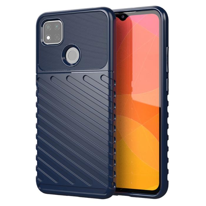 Bild 1, Xiaomi Redmi 9C Skal Twill Textur Blå
