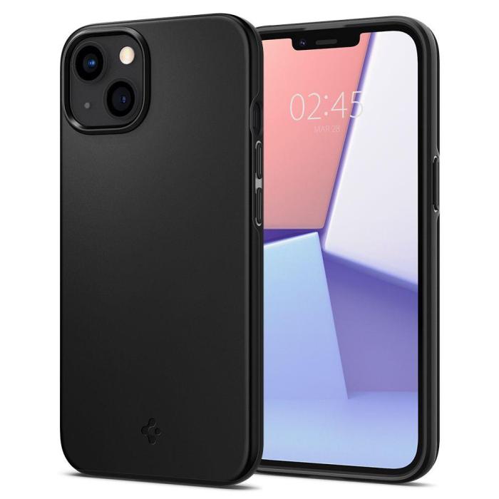 Bild 1, Spigen iPhone 13 Skal Thin Fit Svart