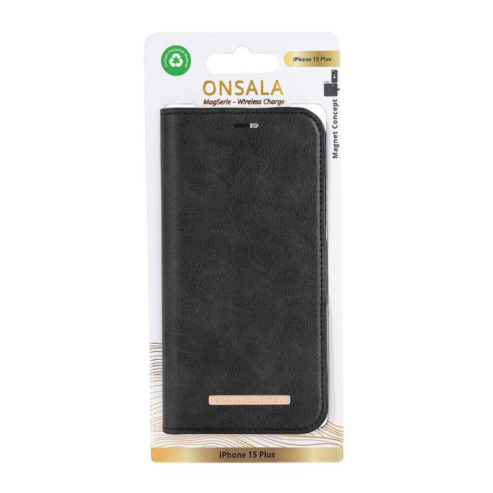 Bild 2, ONSALA iPhone 15 Plus Fodral ECO 2in1 MagSafe Svart