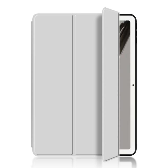 Bild 5, Google Pixel Tablet Fodral Tri-Fold Läder Grå