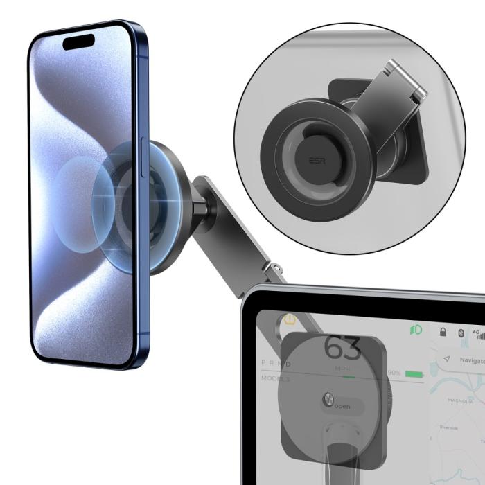 Bild 2, ESR MagSafe Mobilhållare För Skärmar / Instrumentbräda Svart