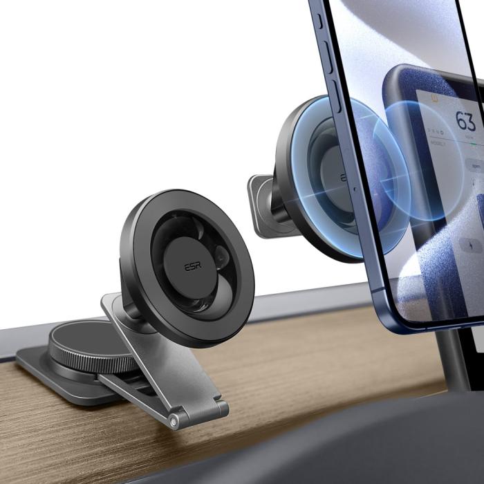 Bild 3, ESR MagSafe Mobilhållare För Skärmar / Instrumentbräda Svart
