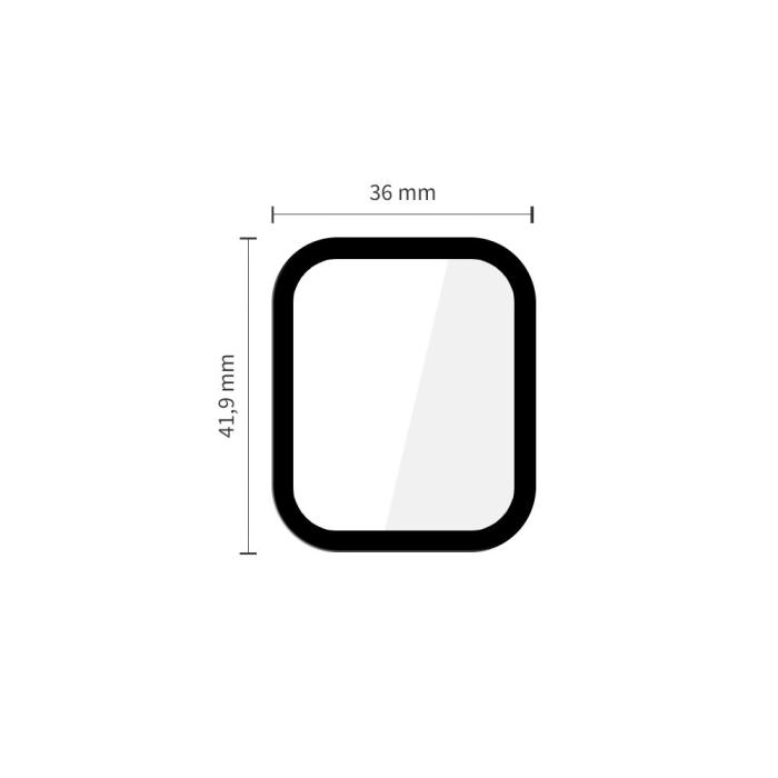 Bild 2, Tech-Protect Apple Watch 44 mm Skärmskydd GlassFlex+ Härdat Glas