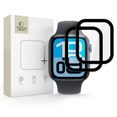 Tech-Protect Apple Watch 44 mm Sk&auml;rmskydd GlassFlex+ H&auml;rdat Glas