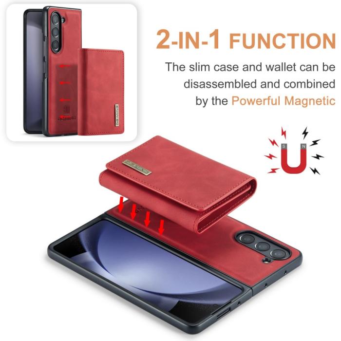 Bild 5, DG.MING Galaxy Z Fold 5 Skal 2in1 Magnetisk Avtagbart Kortfack