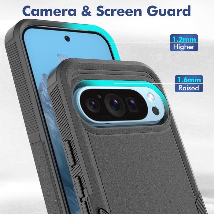 Bild 2, Google Pixel 9/9 Pro Skal Xtreme Shockproof Hybrid Svart