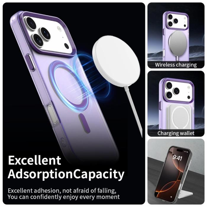 Bild 3, iPhone 17 Pro Max Skal MagSafe Hybrid Lila