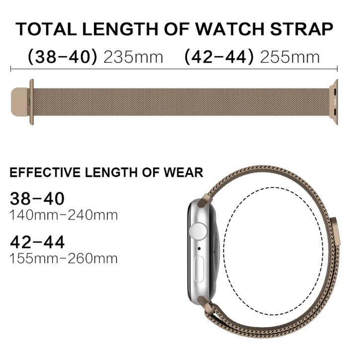 Bild 4, ColorPop Milanese Loop Metall Armband Apple Watch 42/44/45/49 mm