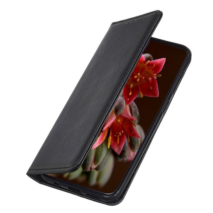 Bild 4, KHAZNEH Galaxy S23 Ultra Flip Fodral Split Läder Svart