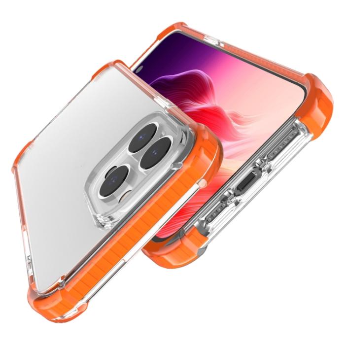 Bild 4, iPhone 15 Pro Skal Shockproof Akryl/TPU Orange