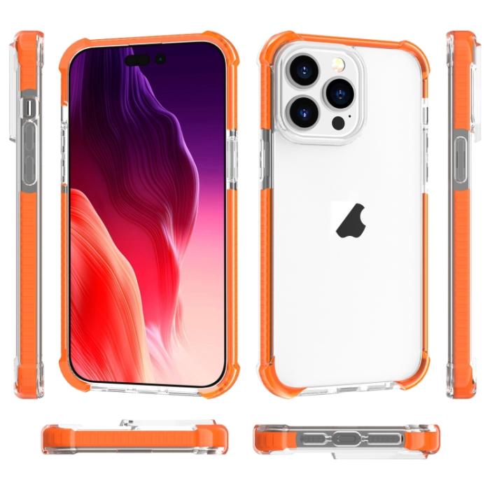 Bild 6, iPhone 15 Pro Skal Shockproof Akryl/TPU Orange