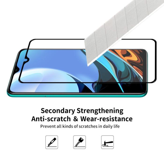 Bild 5, Xiaomi Redmi 9T - 2-PACK HAT PRINCE Heltäckande Skärmskydd