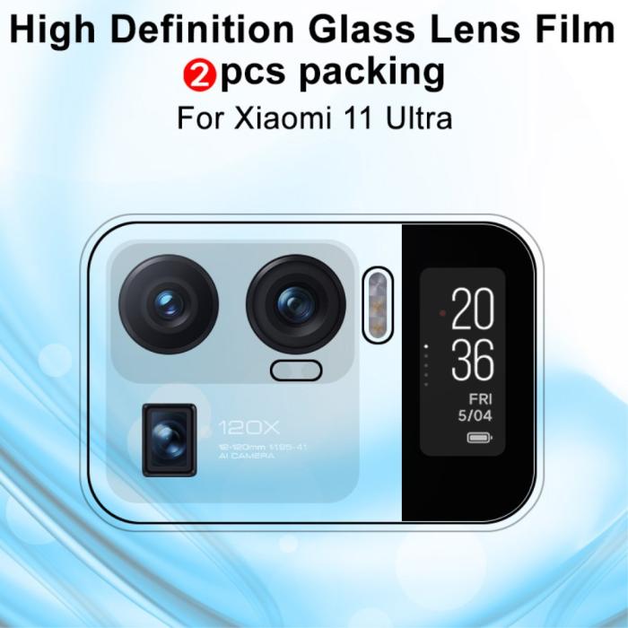 Bild 4, Xiaomi Mi 11 Ultra - IMAK 2-PACK Linsskydd I Härdat Glas