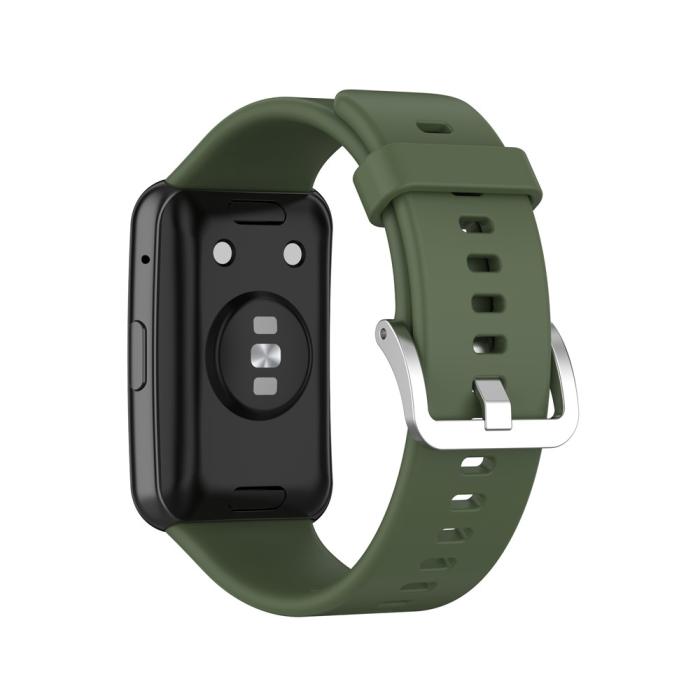 Bild 3, Silikon Armband För Huawei Watch Fit - Grön