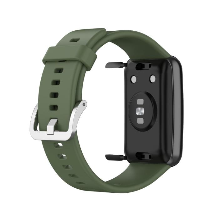 Bild 4, Silikon Armband För Huawei Watch Fit - Grön