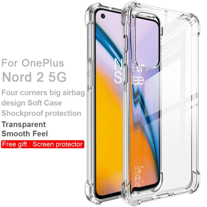 Bild 2, OnePlus Nord 2 5G - IMAK Shockproof TPU Skal + Skärmskydd