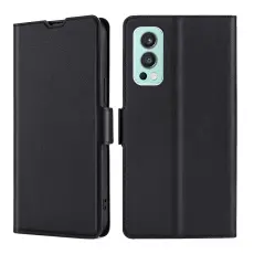 OnePlus Nord 2 5G - Slim Läder Fodral - Svart