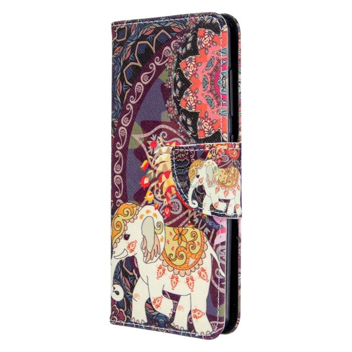 Bild 2, Samsung Galaxy A41 - Plånboksfodral - Mandala Elefant